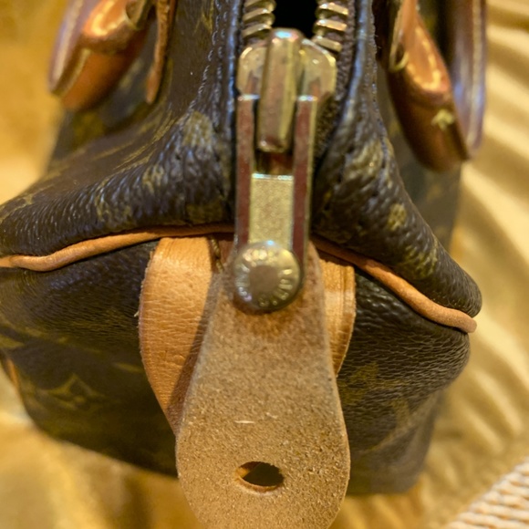 Louis Vuitton Speedy 25 Monogram Leather Satchel Shoulder Bag Purse - Picture 14 of 16